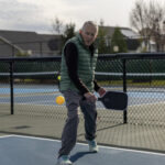 Randy playing pickleball