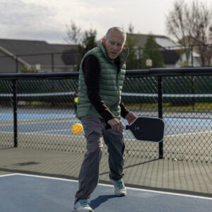 Randy playing pickleball